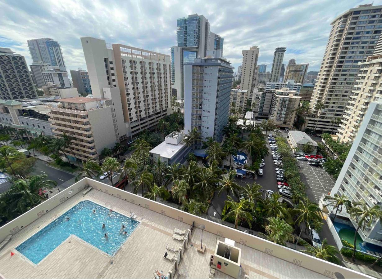 1414- Heart Of Waikiki With Kitchen - Free Parking - City View Гонолулу Экстерьер фото
